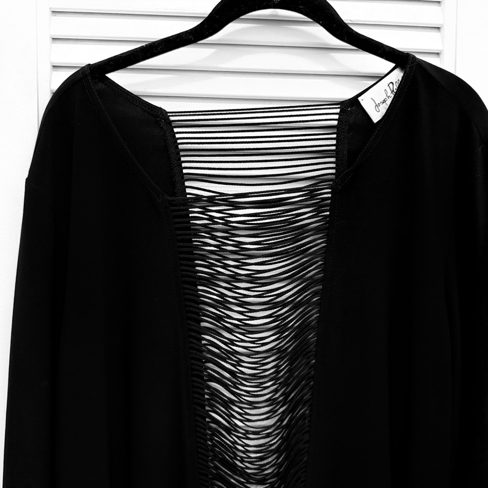 Joseph Ribkoff Top Tunic Black size XL - Picture 3 of 7